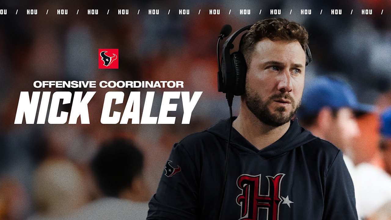 The Houston Texans hired Nick Caley on Monday. He'll serve as the team