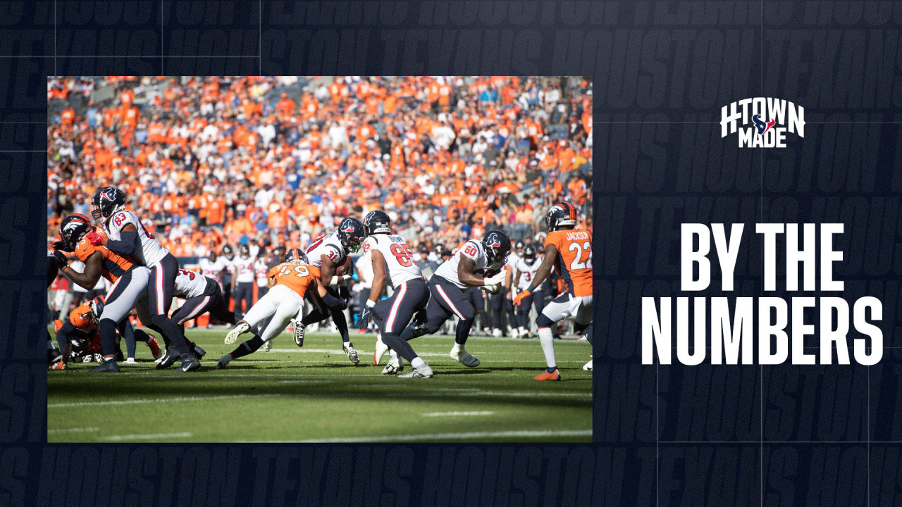 By The Numbers: Texans Host Denver Broncos In Week 13 Contest