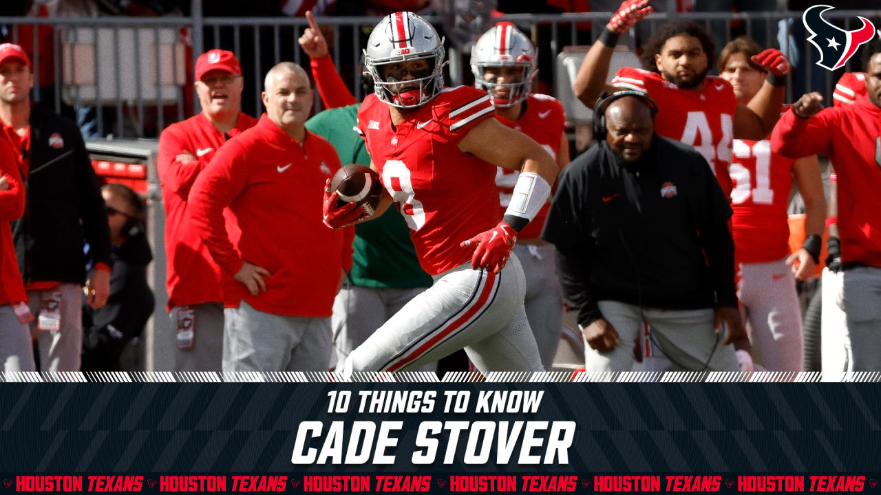 The Houston Texans selected Ohio State TE Cade Stover in the fourth ...