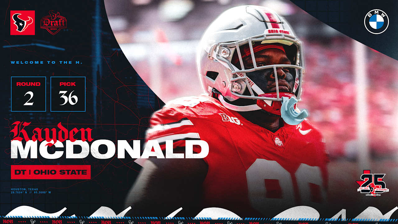 The Houston Texans selected Georgia Tech G Keyland Rutledge