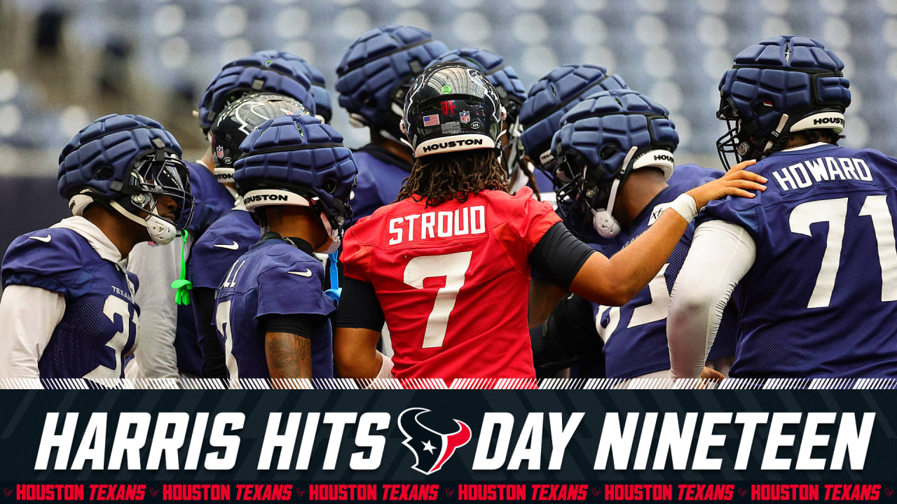 John Harris has 27 notes from the 19th practice of the Houston Texans training camp, presented by Xfinity.