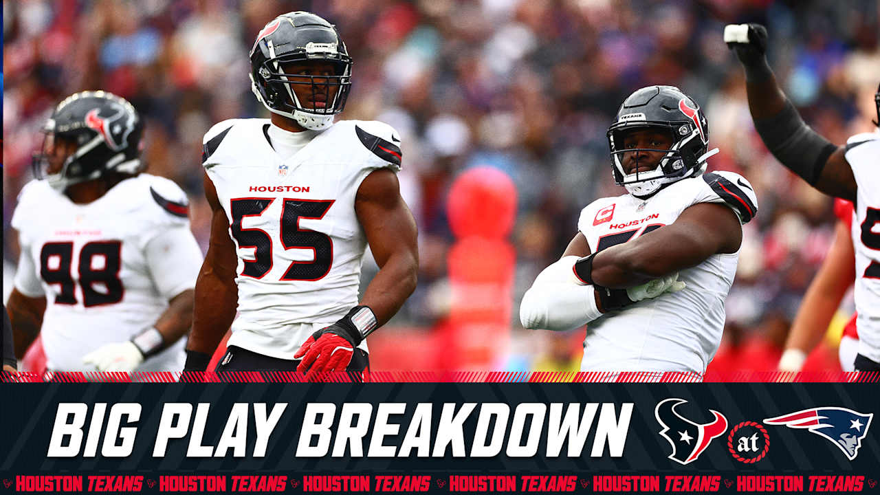 Team analyst/radio sideline reporter John Harris summarized some key notes about the Texans’ Week 6 game against the Patriots at Gillette Stadium.