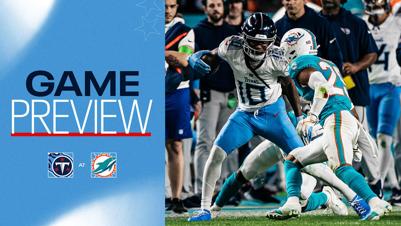 Game Preview Titans Travel to Miami for Monday Night Football