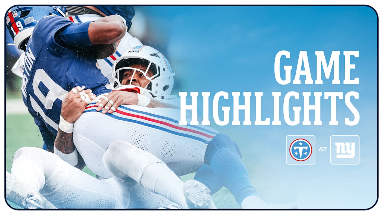 Titans DE Keldric Faulk Gets His First NFL Sack vs. Giants | Game ...