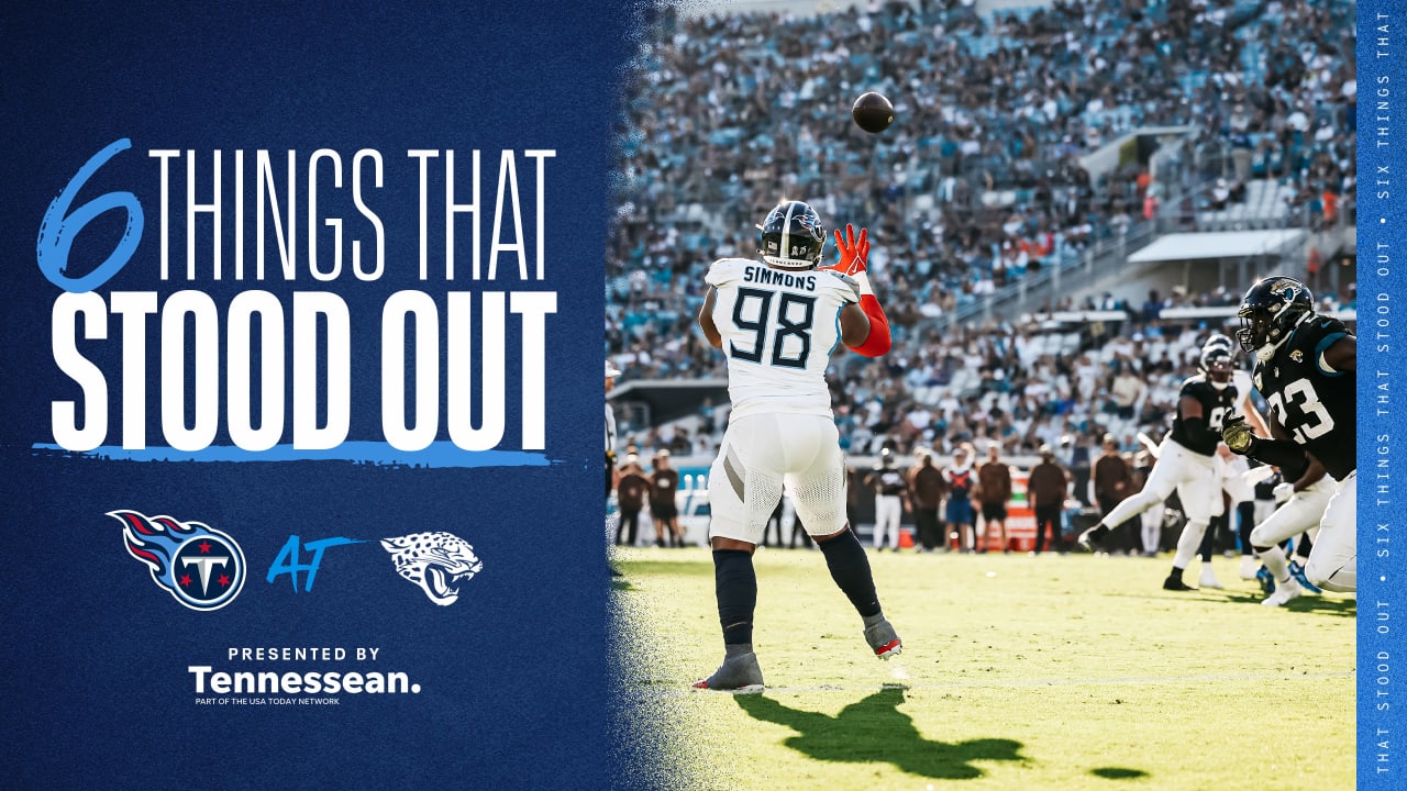 Six Things That Stood Out for the Titans in Sunday's Loss to the Jaguars