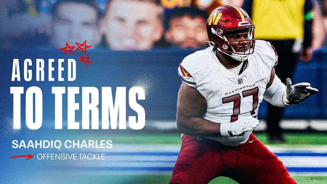 Titans Agree to Terms With OL Saahdiq Charles