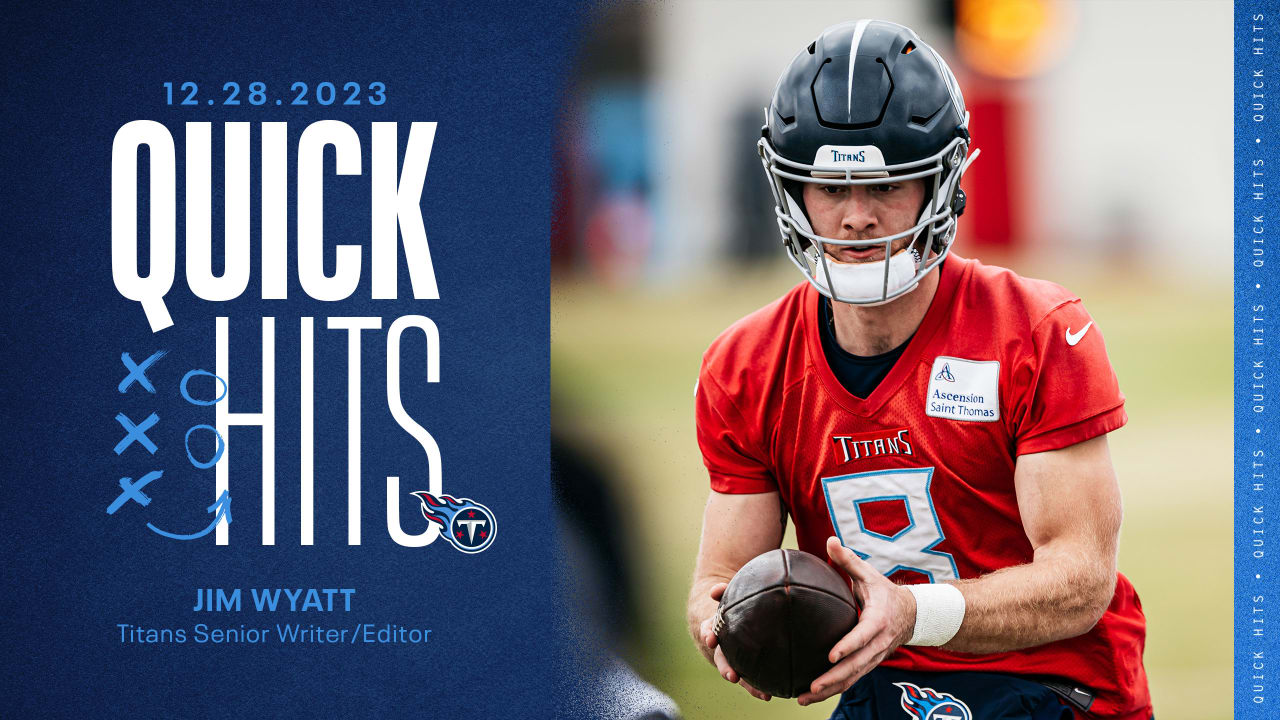 Quick Hits on the Titans from Thursday of Texans Week - Vimarsana News