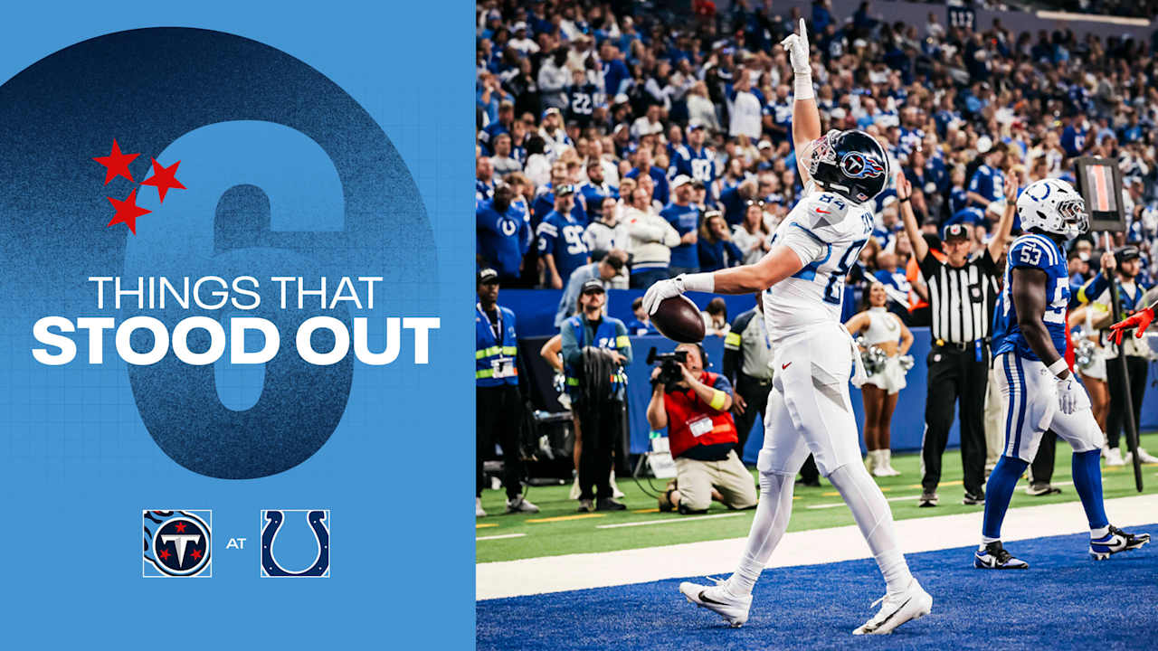 Six Things That Stood Out for the Titans in Sunday’s Loss to the Colts 