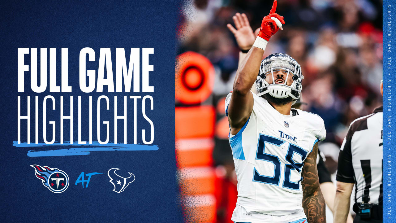 Titans Vs. Texans Highlights Week 17 | Game Highlights