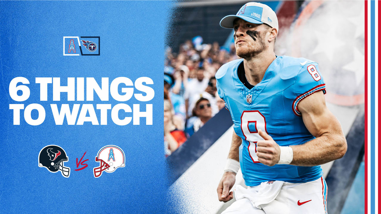 Six Things To Watch For The Titans On Sunday Vs The Texans