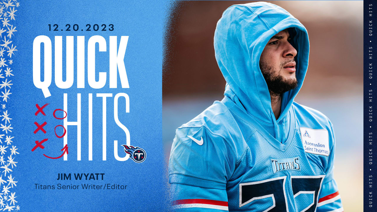 Quick Hits on the Titans From Wednesday of Seahawks Week - Vimarsana News
