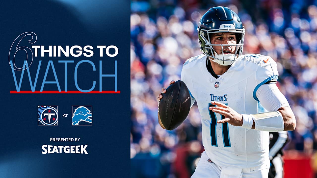 Six things the Titans should keep in mind heading into Sunday’s game at the Lions