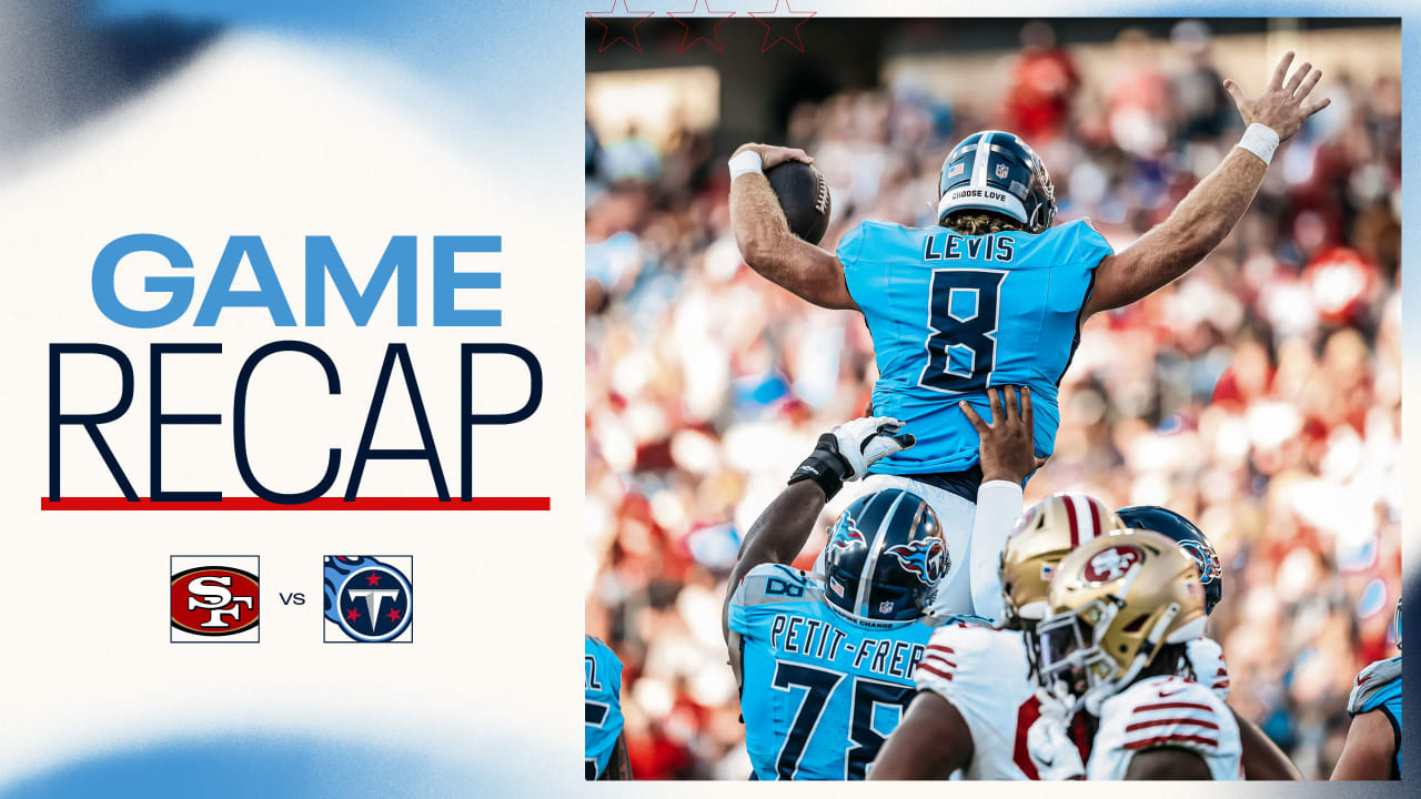 Titans versloegen 49ers met 17-13 tijdens de voorseizoenopener in het Nissan Stadium