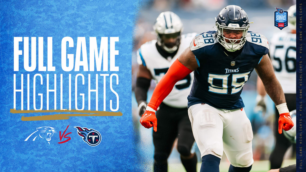 Panthers vs. Titans Highlights Week 12 Game Highlights