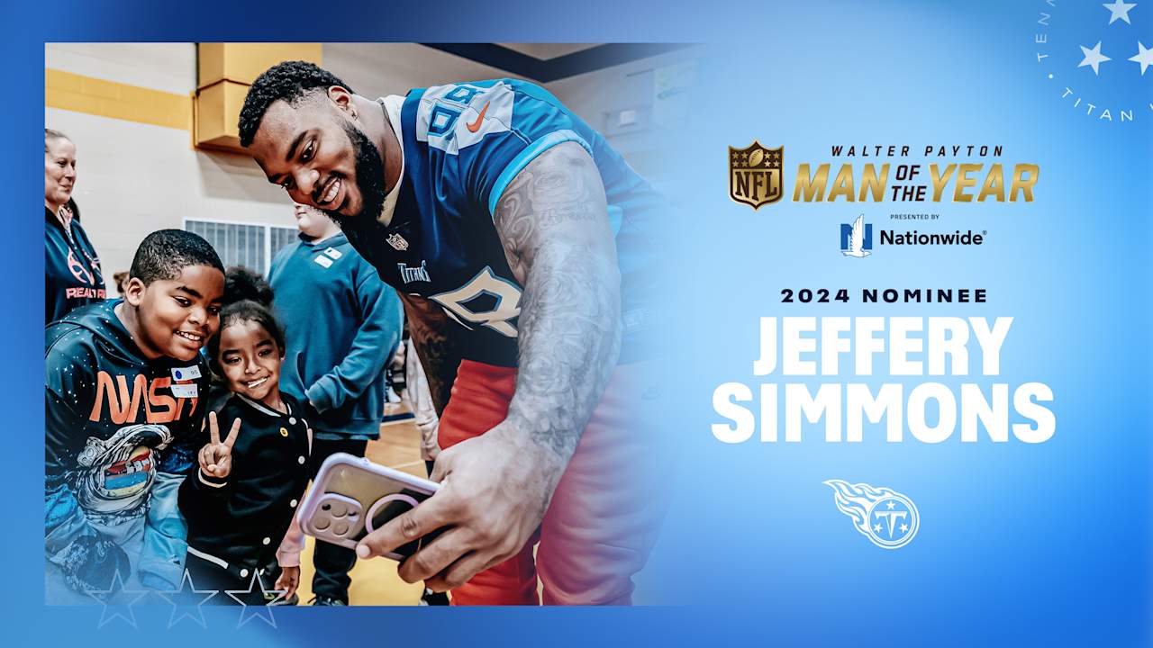 Titans Nominate Jeffery Simmons for the 2024 Walter Payton NFL Man of