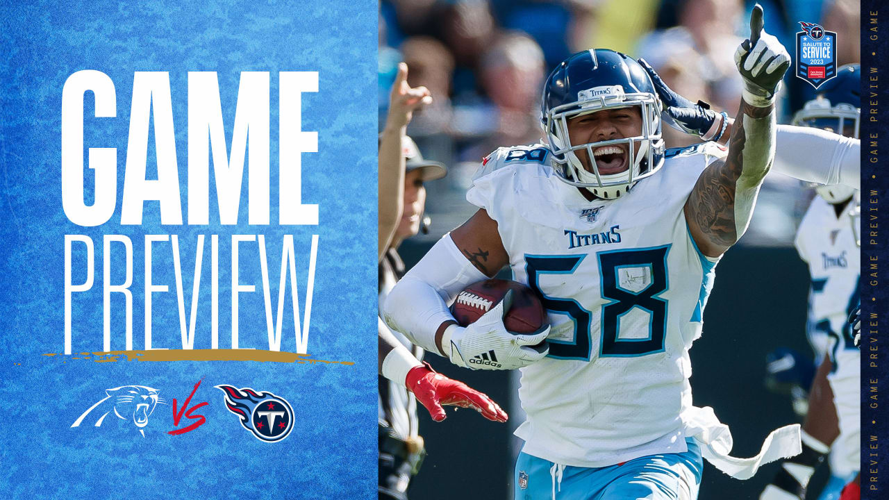 Game Preview: Titans Return Home to Host Panthers; Game Televised on FOX