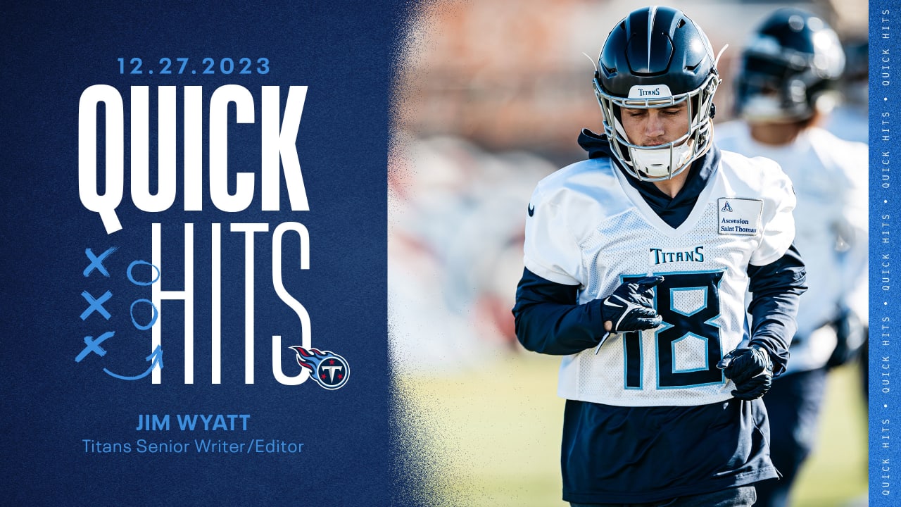 Quick Hits on the Titans From Wednesday of Texans Week - Vimarsana News