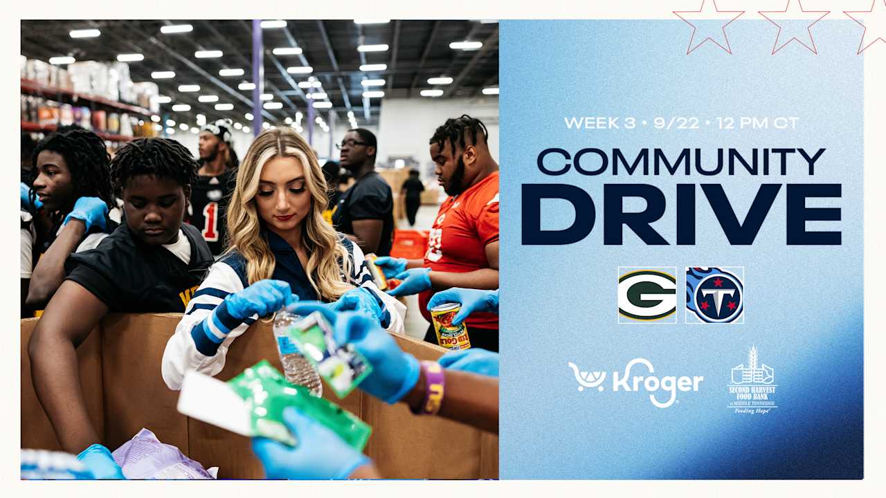 Titans Week 3 Community Drive to Benefit Second Harvest Food Drive