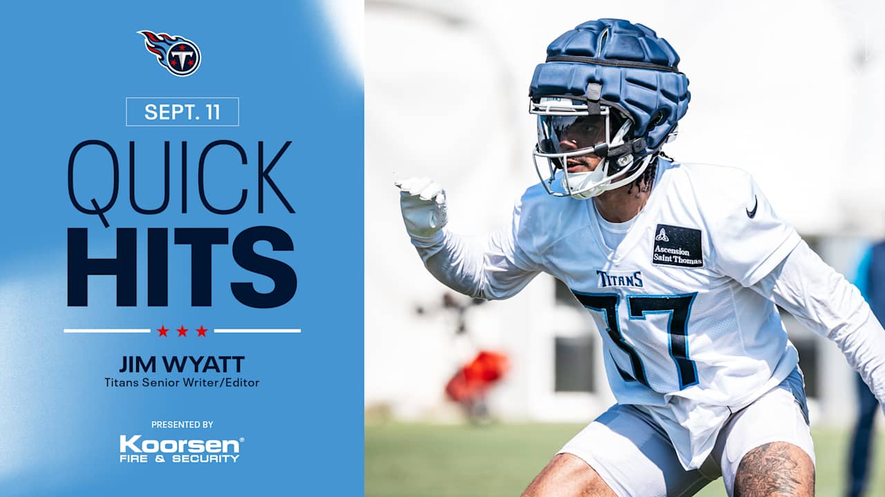 Quick Hits on the Titans After Thursday's Practice – Tennessee Titans