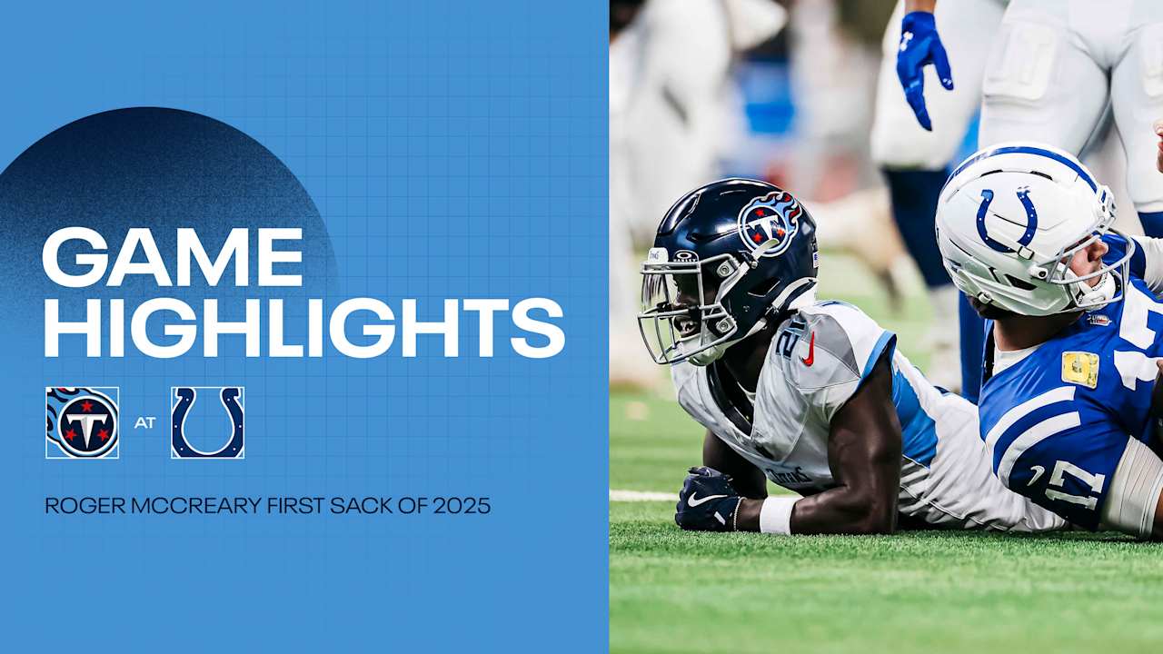 Roger McCreary's First Sack of 2025 | Game Highlights