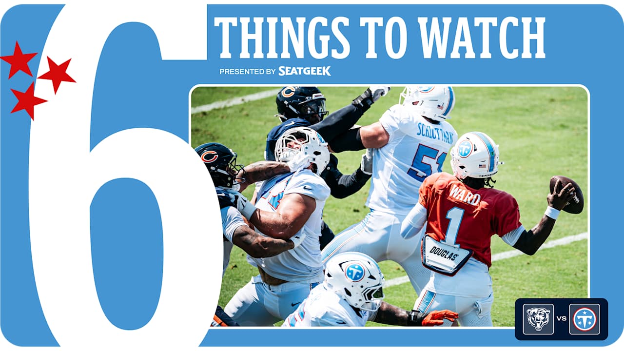 Six Things to Watch for the Titans in Saturday's Preseason Finale vs the Bears