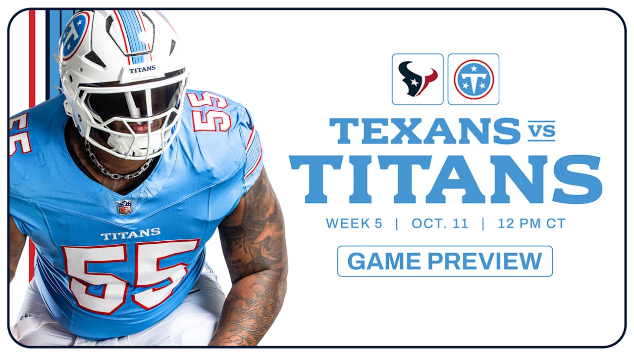 Game Preview: Titans Host AFC South Rival Texans