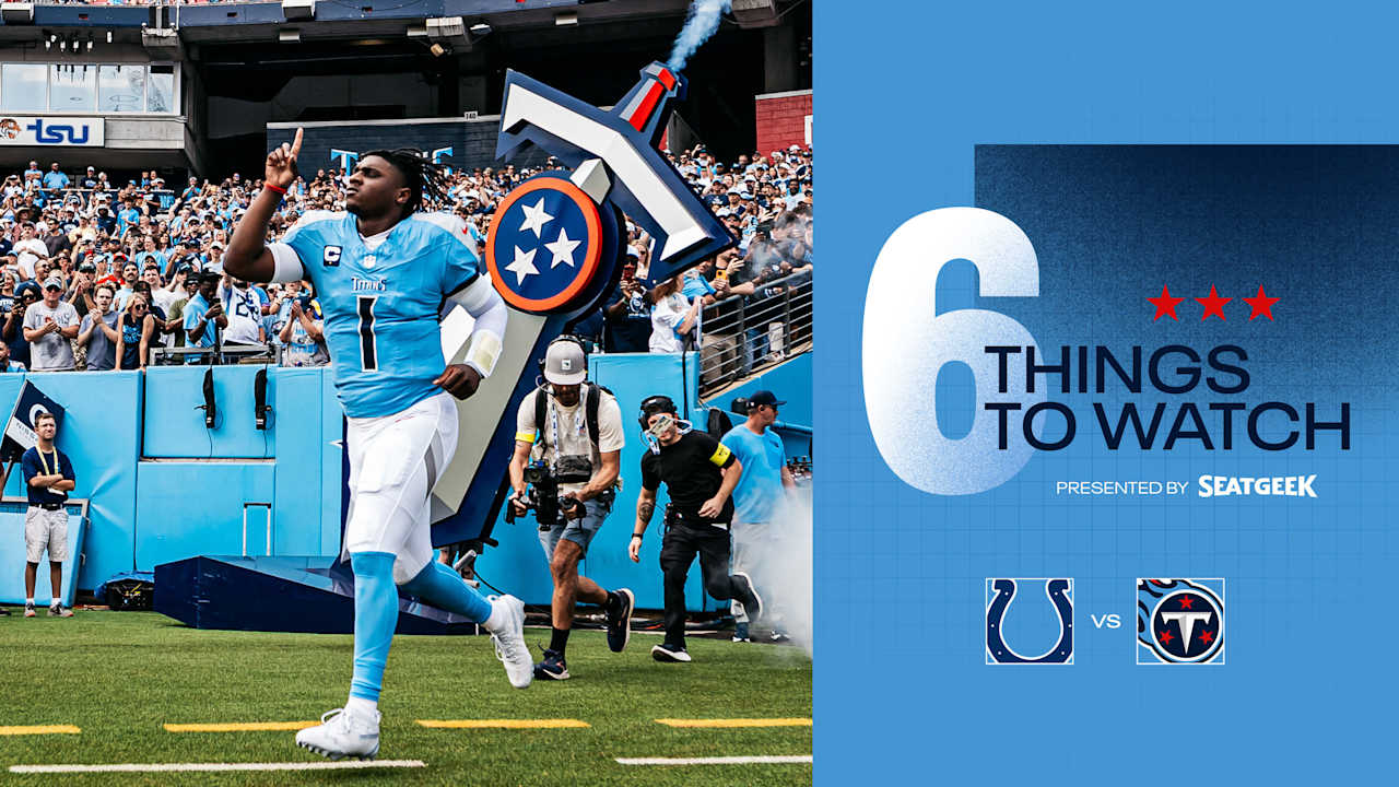 Six Things to Watch for the Titans in Sunday’s Game vs the Colts 