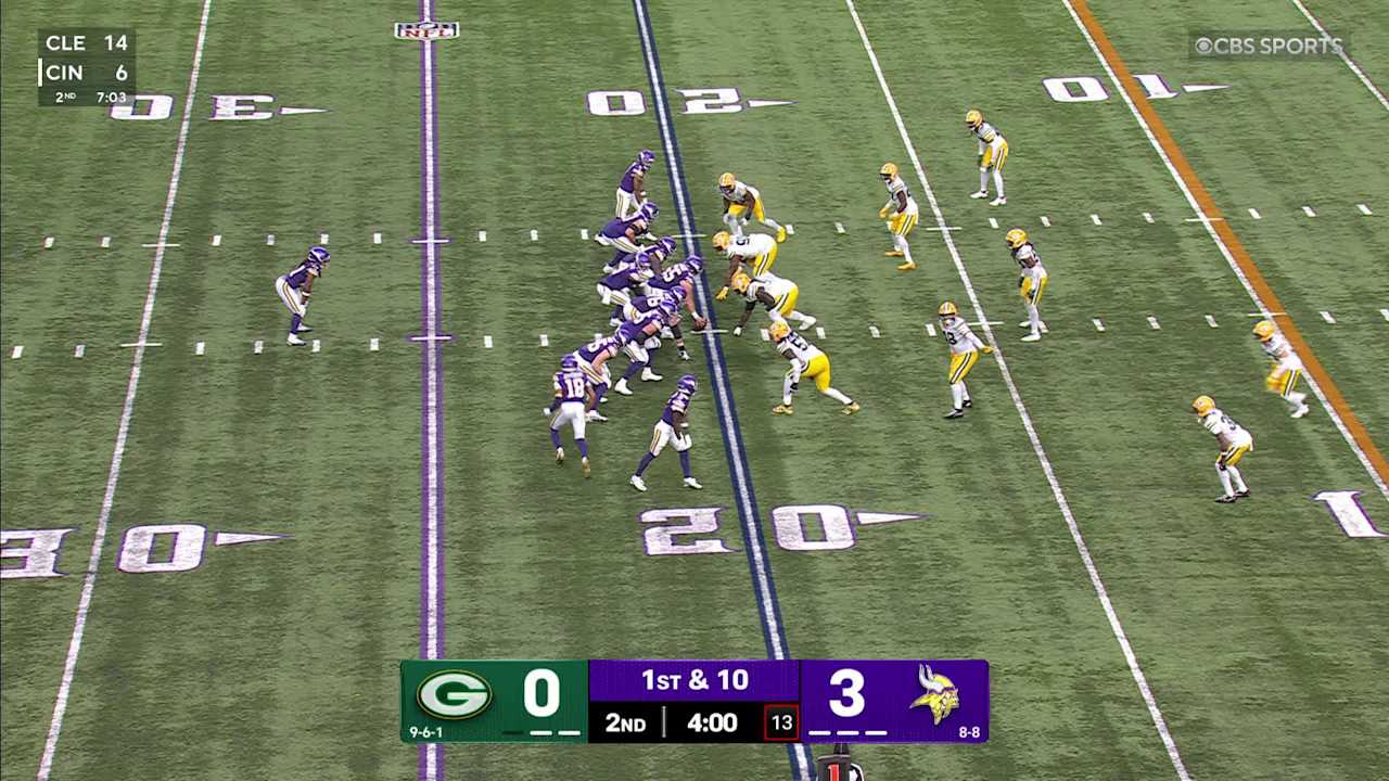 Vikings Defenders Take down Emmanuel Wilson For 18-Yard TFL