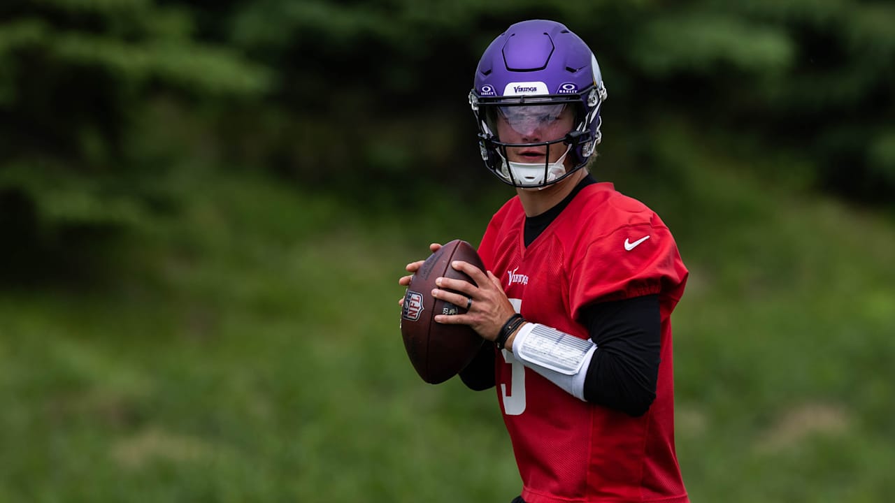 OTA Observations: Kyler Murray & J.J. McCarthy Distribute Footballs; Line Refines Technique