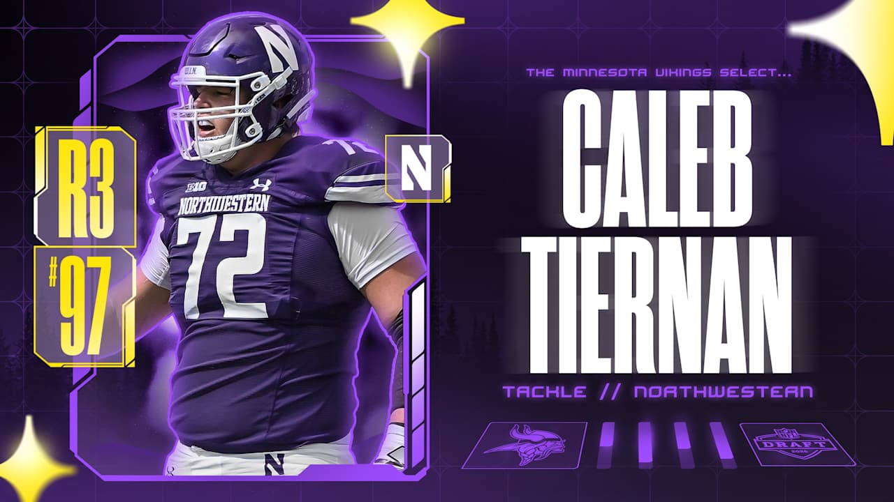 Tackle Caleb Tiernan, Northwestern, Draft Pick 97