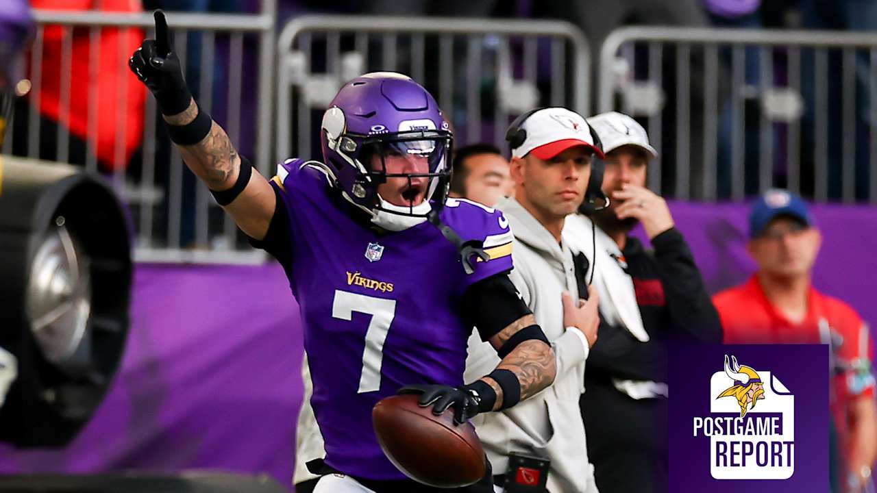 Vikings Postgame Report: The Minnesota Vikings Defeat The Arizona Cardinals  23-22, Improve To 10-2 - Week 13