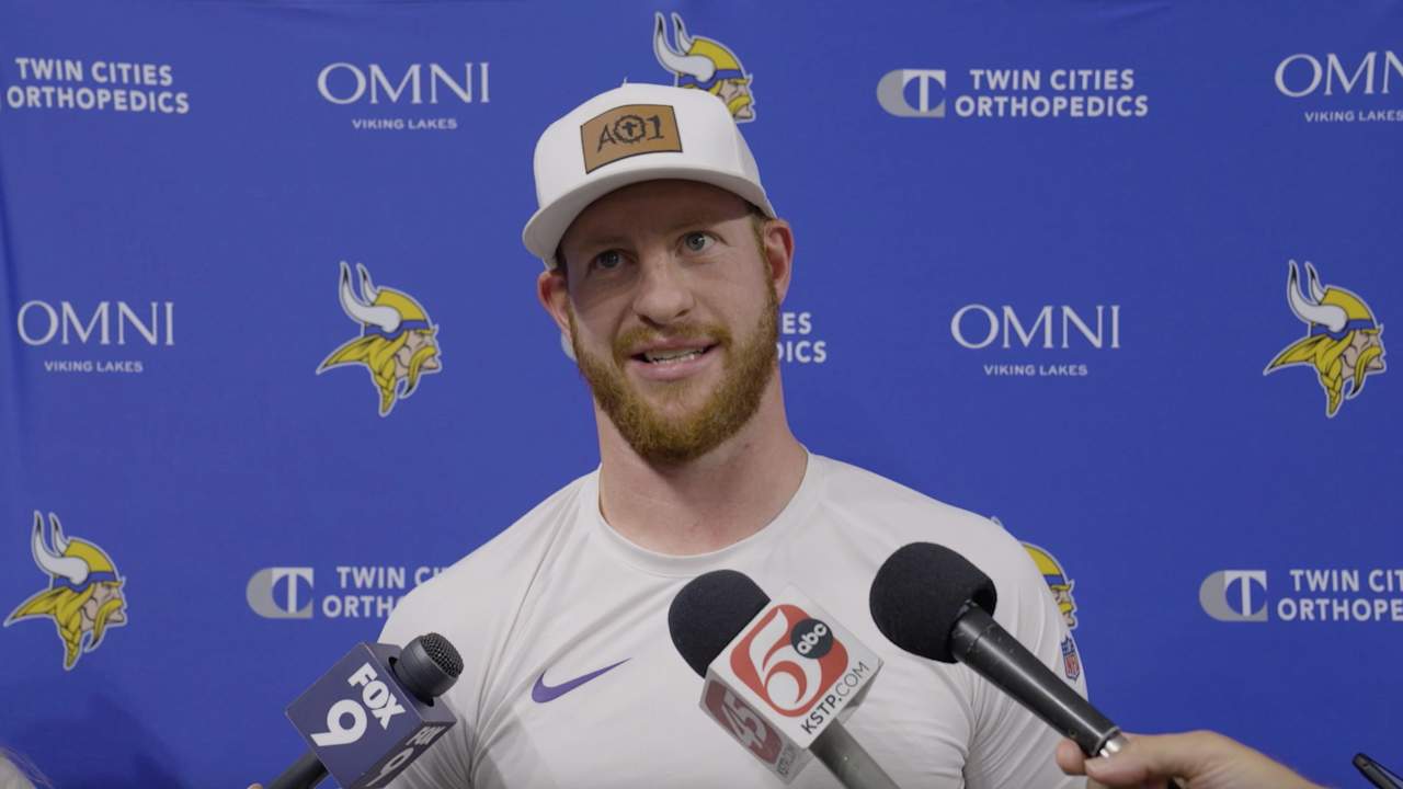 Carson Wentz on Signing with Vikings, Playing for Childhood Team, First  Impressions of J.J. McCarthy
