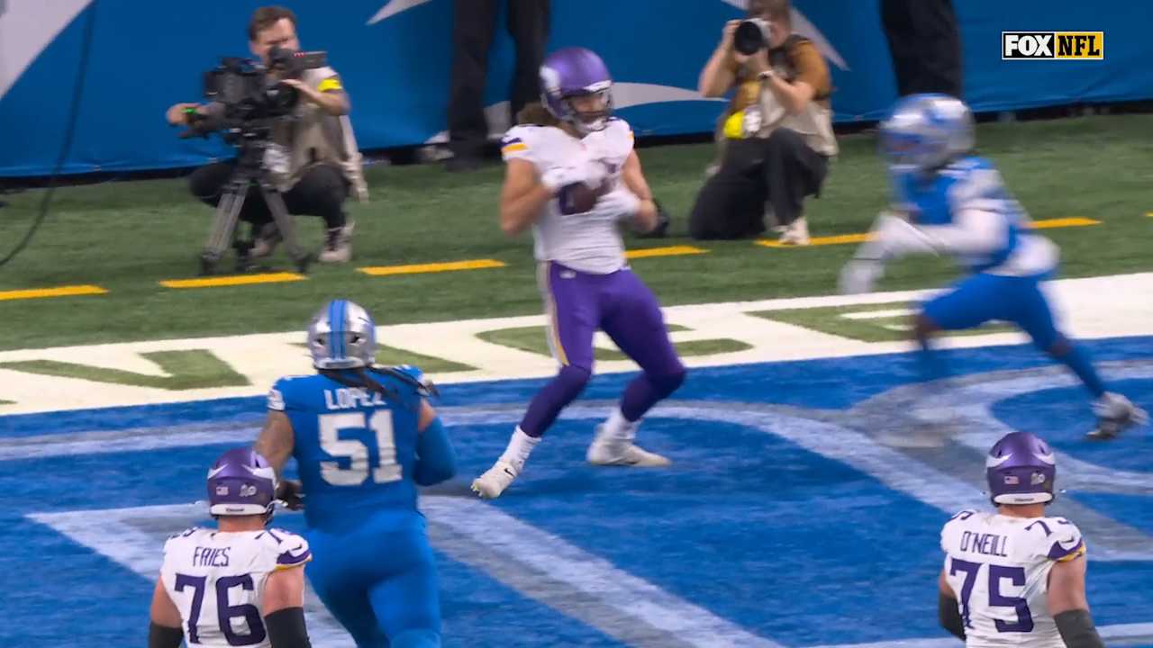 J.J. McCarthy Hits T.J. Hockenson For Second TD Pass vs. Lions