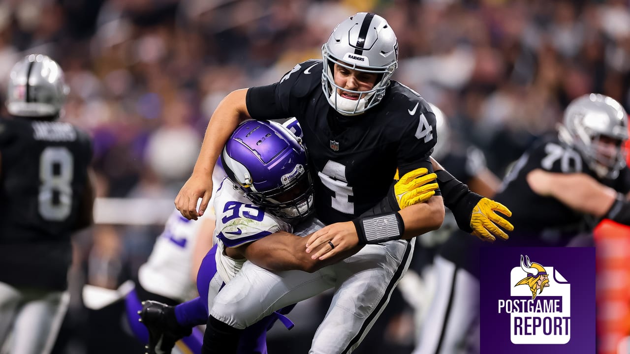 Vikings Postgame Report The Vikings Win A Defensive Battle 30 In Las