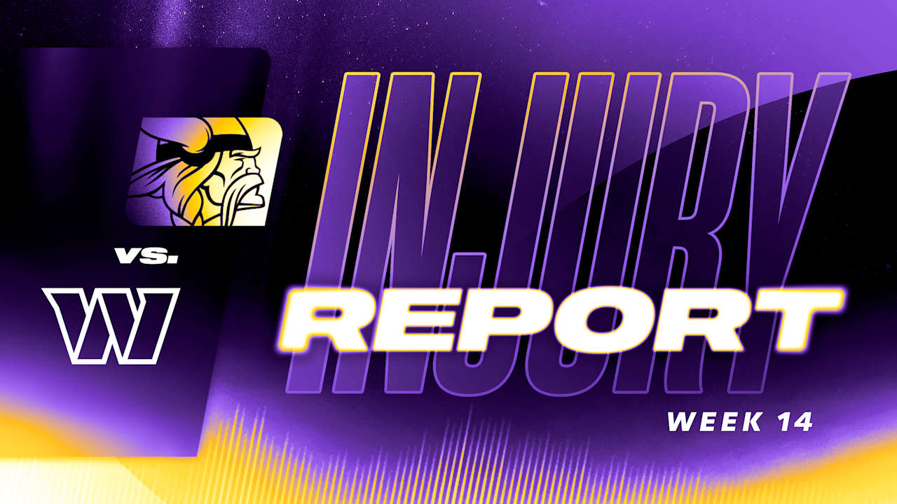 Final Vikings vs. Commanders Injury Report for Week 14