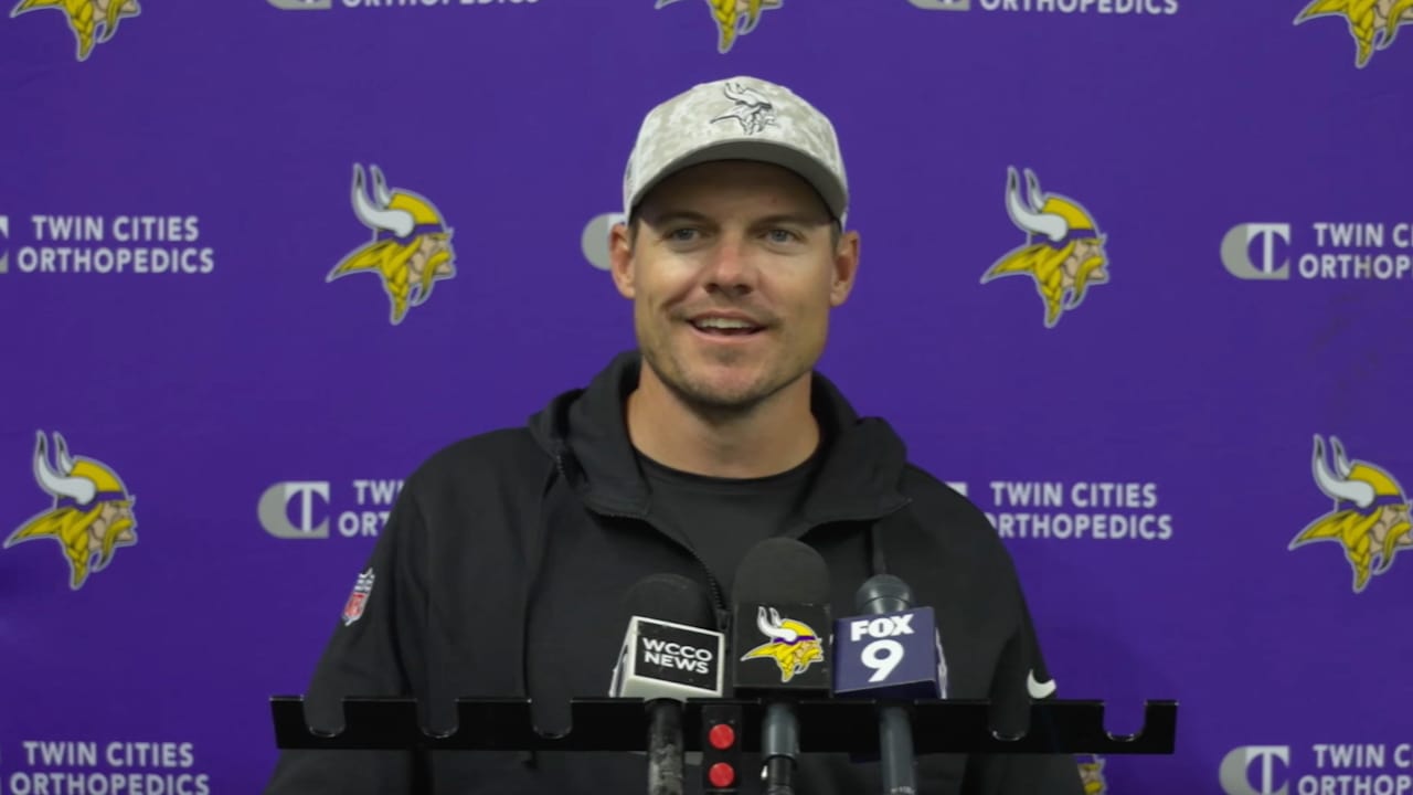 Kevin O'Connell on Injury Updates for Week 1 vs. Bears, QB J.J. McCarthy,  Offensive Line & More