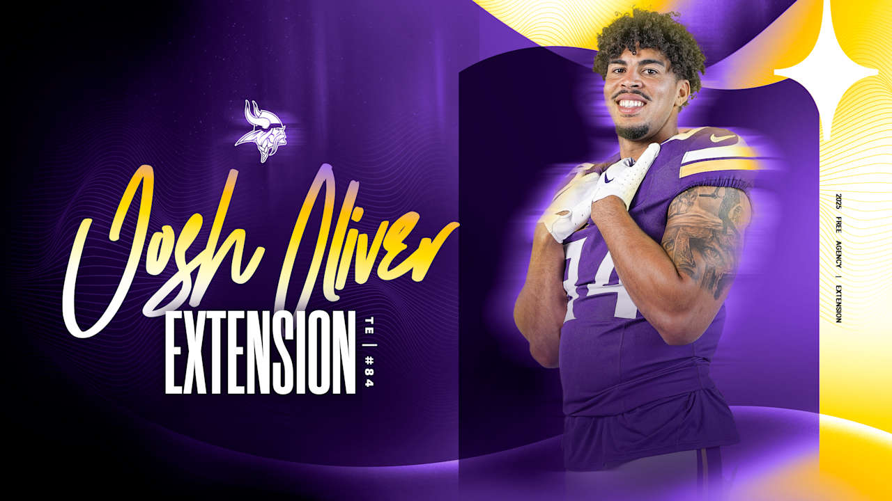 Vikings Agree to Terms on Josh Oliver Contract Extension - Minnesota Vikings