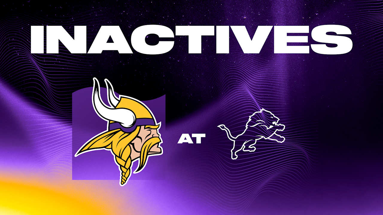 Minnesota Vikings at Detroit Lions Inactives Week 18