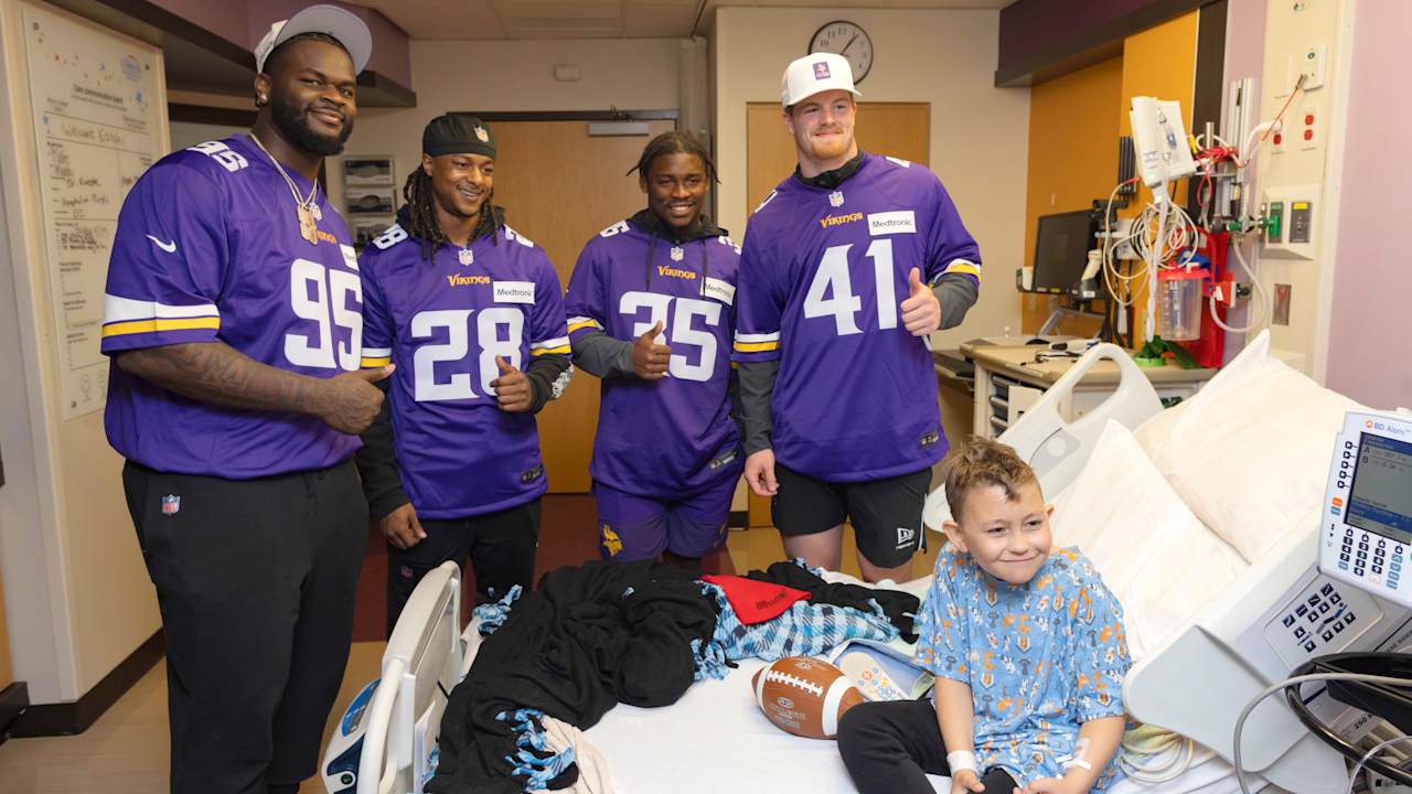 Vikings Rookies Make Lasting Memories with Children’s Hospital Patients