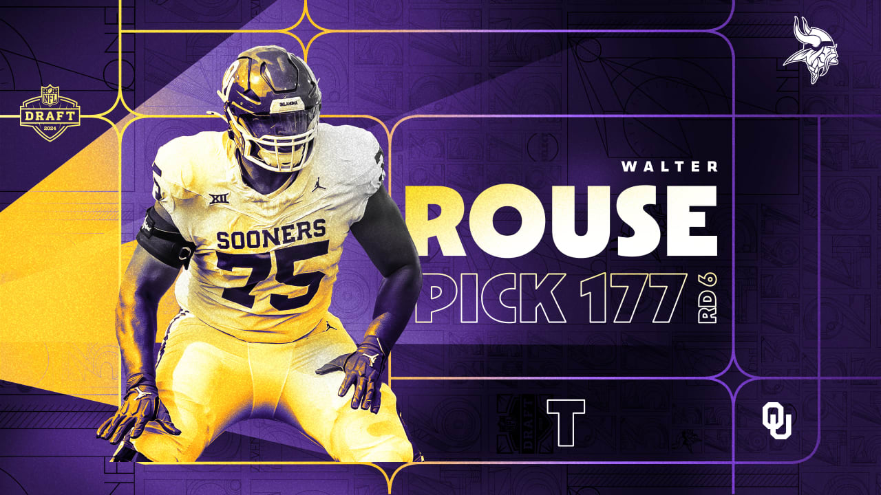 2024 NFL Draft Tackle Walter Rouse, Oklahoma, No. 177