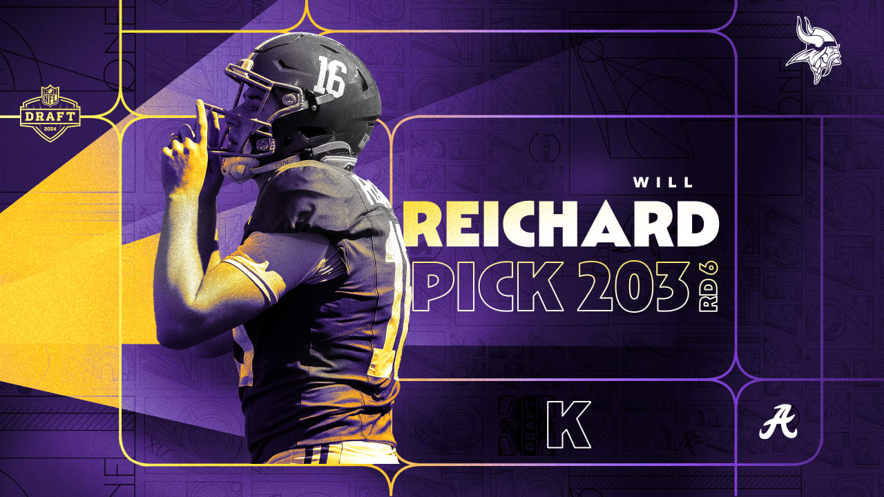 2024 NFL Draft Kicker Will Reichard, Alabama, No. 203