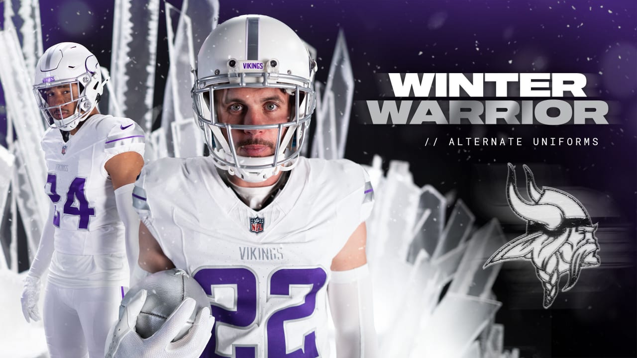 Vikings Unveil ‘Winter Warrior’ Uniforms Featuring White Helmets