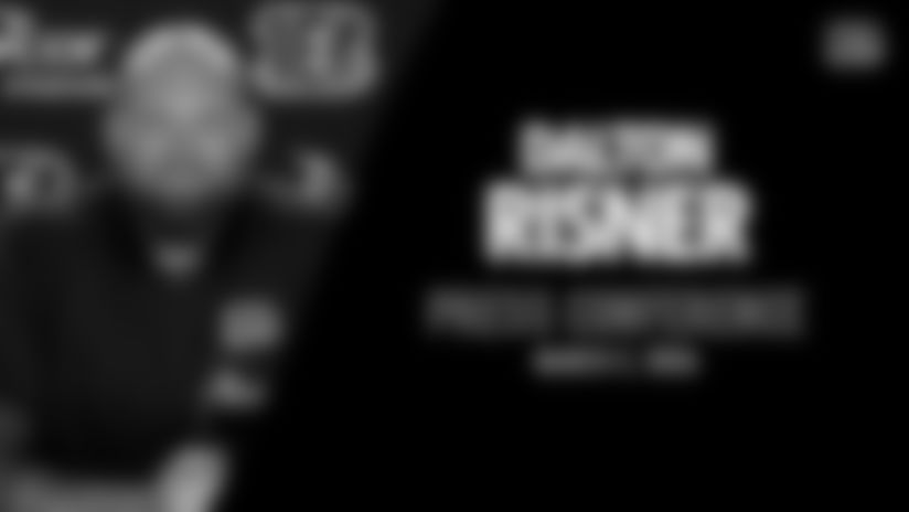 G Dalton Risner meets with the media, Monday, March 2, 2026.