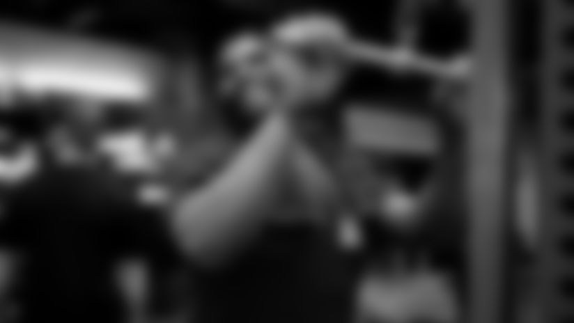 View the best photos of the Buffalo Bills as they progress through phase one of their voluntary offseason training activities in the weight room and on the field.