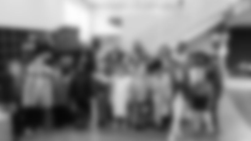 For the fourth year, the Buffalo Bills Foundation partnered with Zeneta & Zaire's Book Club to host a Black History Month story hour and book distribution at Villa Maria College. Students from Union East Elementary and Arthur O. Eve School of Distinction received books about Black history, heroes, and diversity. The Bills Foundation donated $5,000 to support the mission of Zeneta & Zaire's Book Club. More info: https://www.buffalobills.com/community/black-history-month