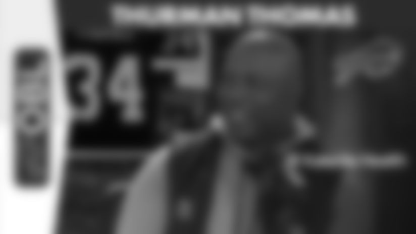Hall of Fame RB Thurman Thomas joined One Bills Live. He talked about James Cook's chase to be the league-leading rusher and his stance for Offensive Player of the Year. He went on to talk about the Bills offensive production as a whole, the diversity in the receiving game, and facing Myles Garrett and the Browns defense this Sunday.