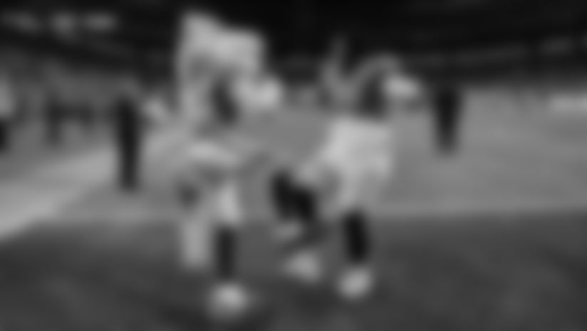 Here are our favorite photos from the team's celebrations during and after the win over the Green Bay Packers.