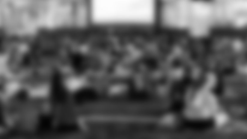 View images of the Tampa Bay Buccaneers' Jr. Bucs Movie Night on Saturday, February 21st, 2026.