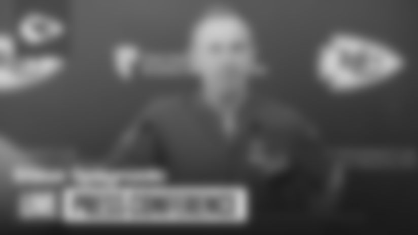 Steve Spagnuolo speaks to the media on Thursday, December 18.