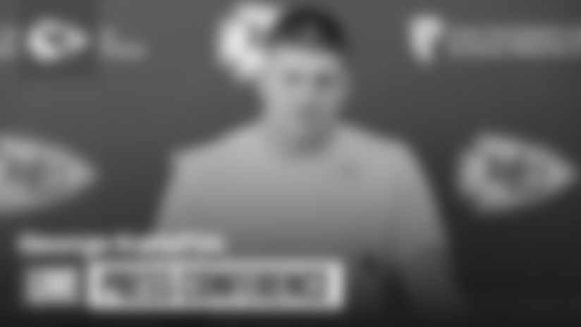 George Karlaftis speaks to the media on Wednesday, December 17.